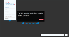 Desktop Screenshot of nordholding.de