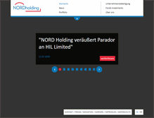 Tablet Screenshot of nordholding.de